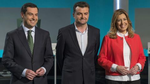 Debate entre candidatos en Andaluc&iacute;a