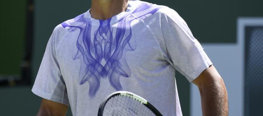Fernando Verdasco se lamenta de un punto ante Nishikori Fernando Verdasco se lamenta de un punto ante Nishikori