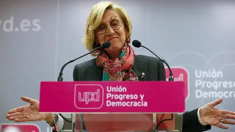 Rosa Díez en rueda de prensa Rosa Díez en rueda de prensa