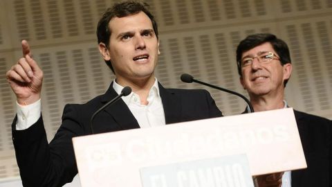 Albert Rivera, junto a Juan Mar&iacute;n