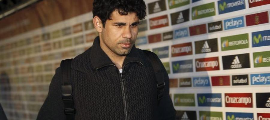 Diego Costa, a su llegada a la concentración de la selección española Diego Costa, a su llegada a la concentración de la selección española