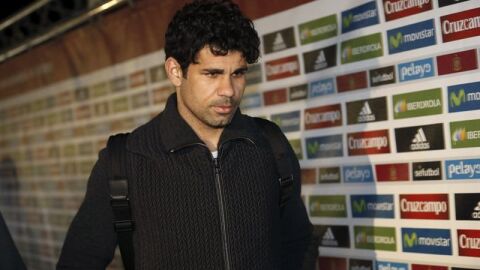 Diego Costa, a su llegada a la concentraci&oacute;n de la selecci&oacute;n espa&ntilde;ola