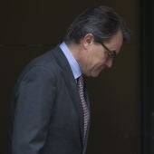 Artur Mas tras la rueda de prensa