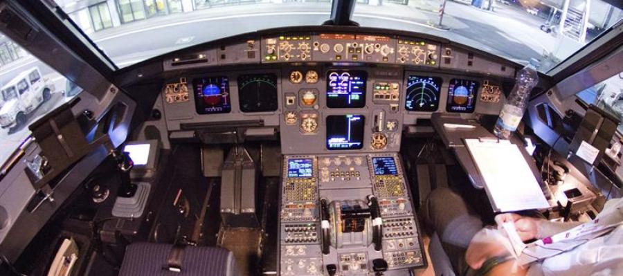 Cabina del Airbus A320 siniestrado en los Alpes franceses Cabina del Airbus A320 siniestrado en los Alpes franceses