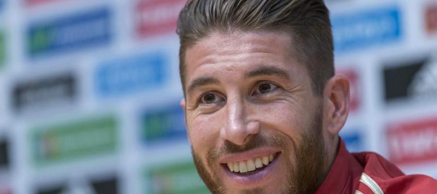 Sergio Ramos en rueda de prensa Sergio Ramos en rueda de prensa
