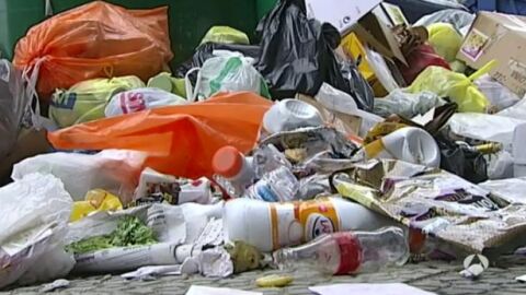 Huelga de basuras en Getxo