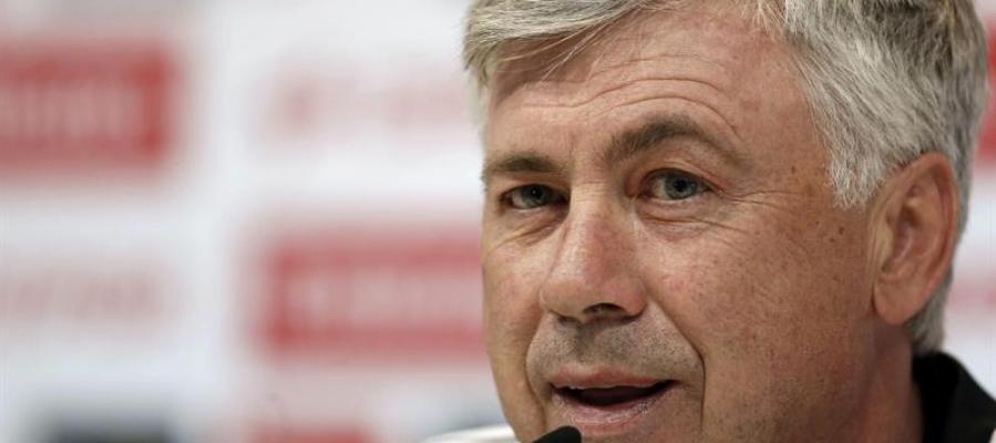 Carlo Ancelotti en rueda de prensa Carlo Ancelotti en rueda de prensa