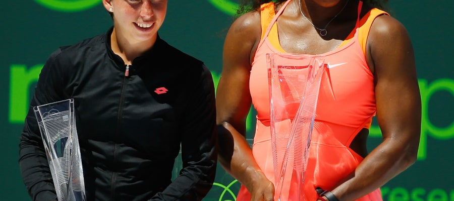 Carla Suárez, junto a Serena Williams Carla Suárez, junto a Serena Williams