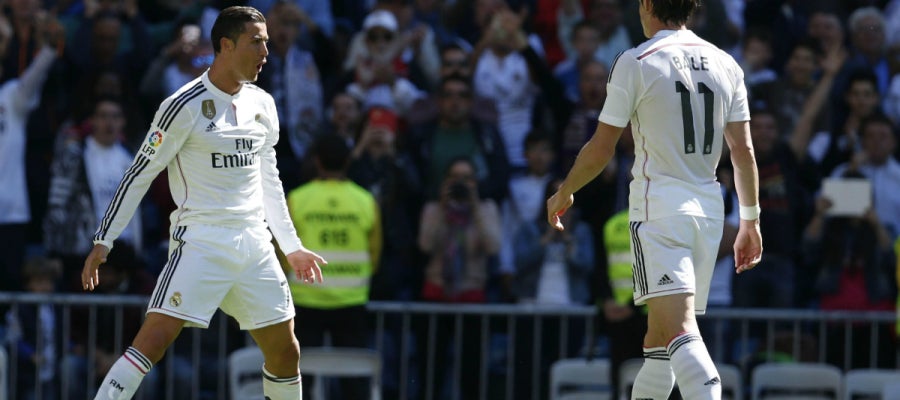 Cristiano celebra con su particular forma un gol Cristiano celebra con su particular forma un gol