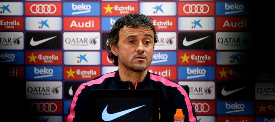 Luis Enrique, en rueda de prensa Luis Enrique, en rueda de prensa