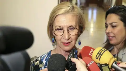 La líder de UPyD, Rosa Díez, ante los medios La líder de UPyD, Rosa Díez, ante los medios