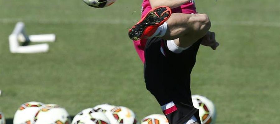 Modric durante un entrenamiento Modric durante un entrenamiento