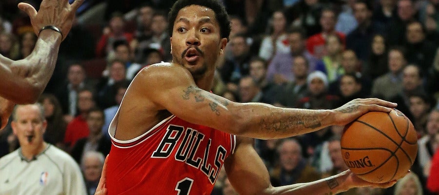 Derrick Rose con los Chicago Bulls Derrick Rose con los Chicago Bulls