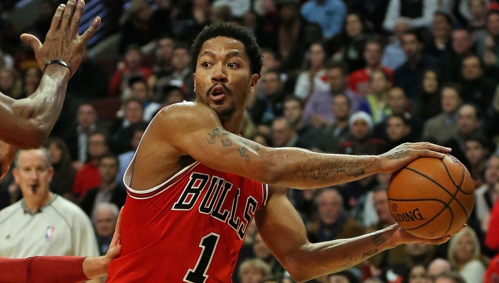 Derrick Rose con los Chicago Bulls