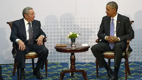 Obama y Raúl Castro Obama y Raúl Castro