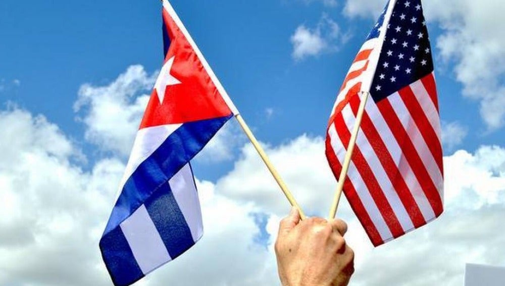 Estados Unidos y Cuba, banderas