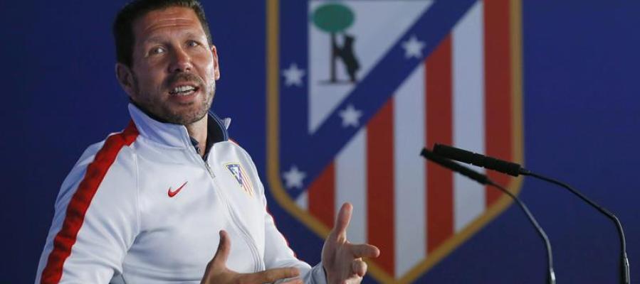 Simeone en rueda de prensa previa al derbi de Champions League Simeone en rueda de prensa previa al derbi de Champions League