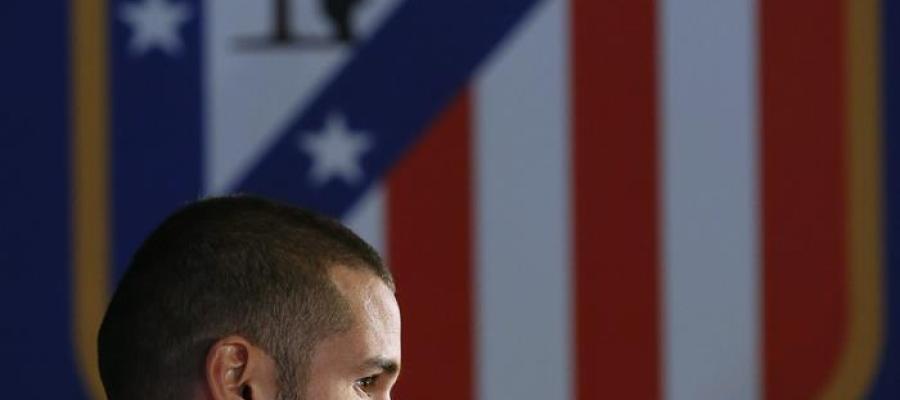 El jugador del Atlético de Madrid Mario Suárez en rueda de prensa El jugador del Atlético de Madrid Mario Suárez en rueda de prensa