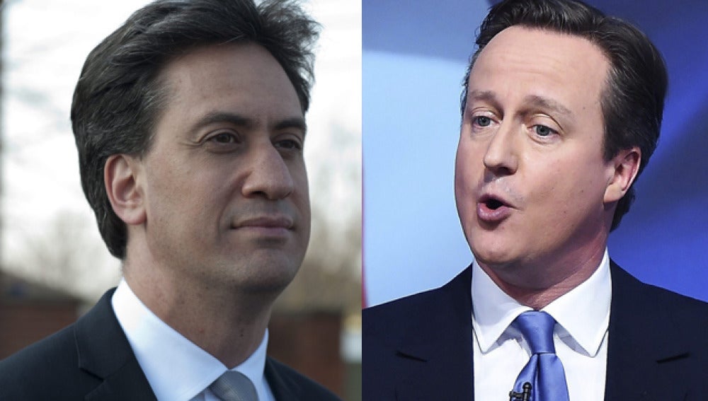 Ed Miliband y David Cameron