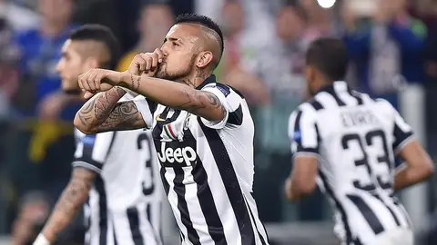 Arturo Vidal celebra su gol Arturo Vidal celebra su gol