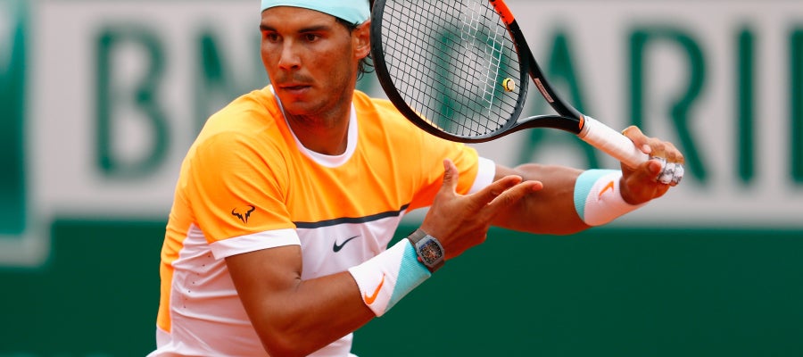 Rafa Nadal disputando el Masters 1000 de Montecarlo Rafa Nadal disputando el Masters 1000 de Montecarlo