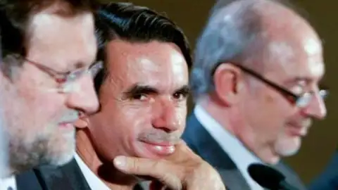 Rajoy, Aznar y Rato Rajoy, Aznar y Rato