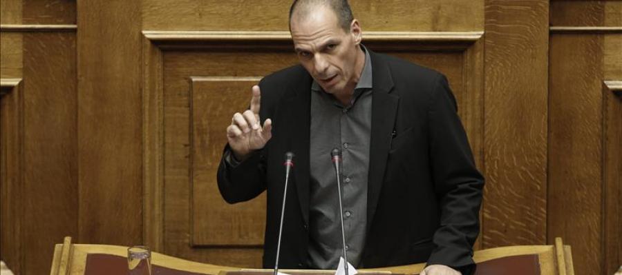 Varoufakis en el Congreso griego Varoufakis en el Congreso griego