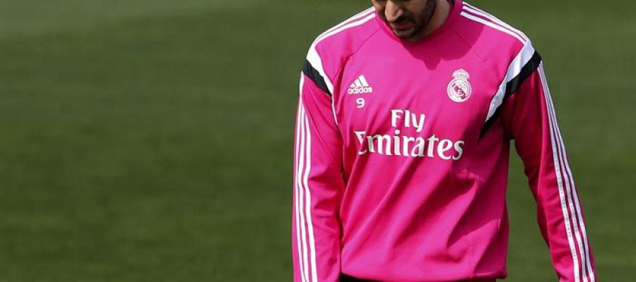 Karim Benzema en Valdebebas Karim Benzema en Valdebebas