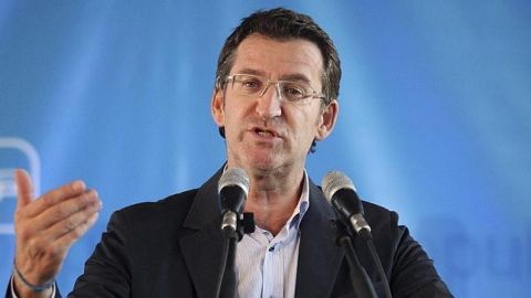 El presidente de la Xunta, Alberto N&uacute;&ntilde;ez Feij&oacute;o