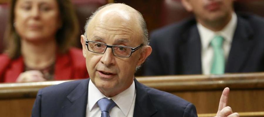 El ministro Cristóbal Montoro, en el Congreso El ministro Cristóbal Montoro, en el Congreso