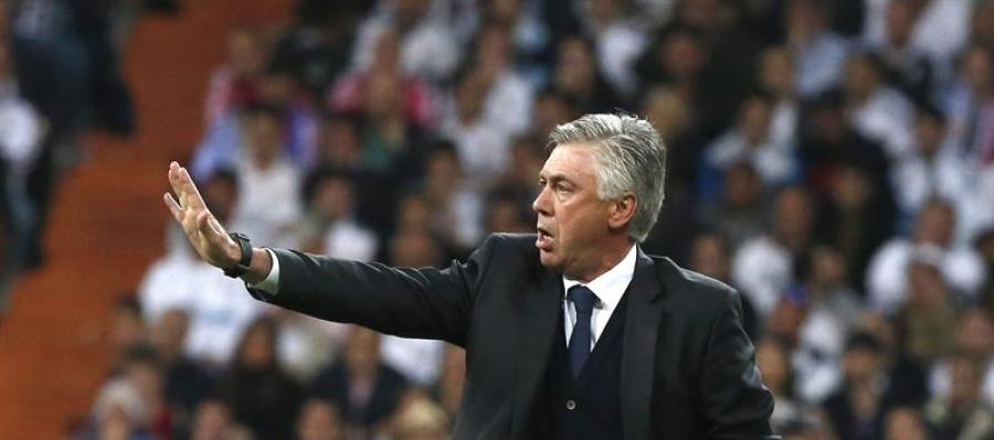 Ancelotti en su encuentro ante el Atlético Ancelotti en su encuentro ante el Atlético