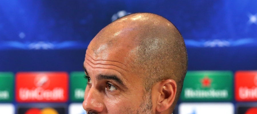 Pep Guardiola, en rueda de prensa Pep Guardiola, en rueda de prensa