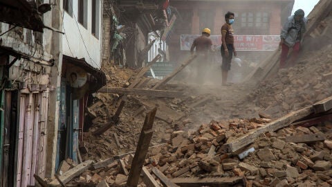 Imagen de la devastaci&oacute;n en Nepal