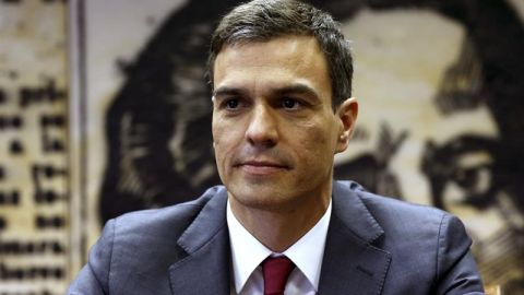 El l&iacute;der del PSOE, Pedro S&aacute;nchez, durante la presentaci&oacute;n de su propuesta para un nuevo Estatuto de los Trabajadores