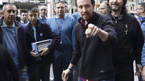 El l&iacute;der de Podemos, Pablo Iglesias