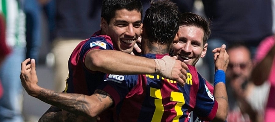 El tridente letal del Barcelona: Messi, Suárez y Neymar El tridente letal del Barcelona: Messi, Suárez y Neymar
