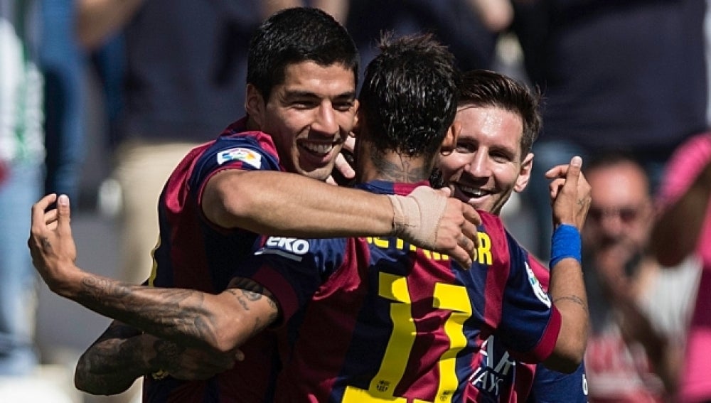 El tridente letal del Barcelona: Messi, Suárez y Neymar