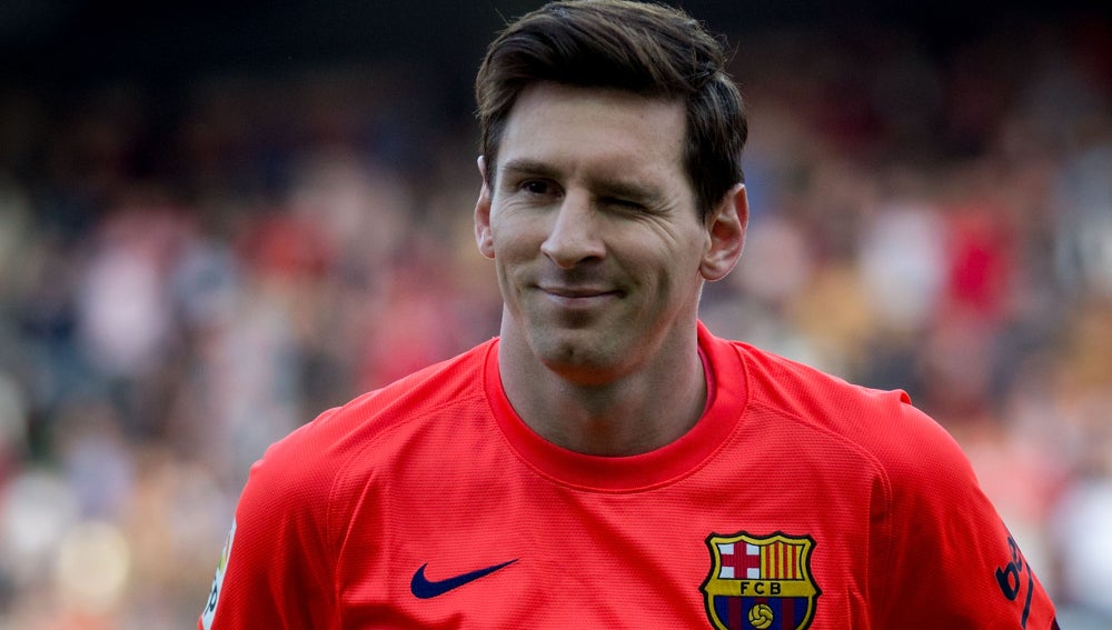 Gesto cómplice de Leo Messi