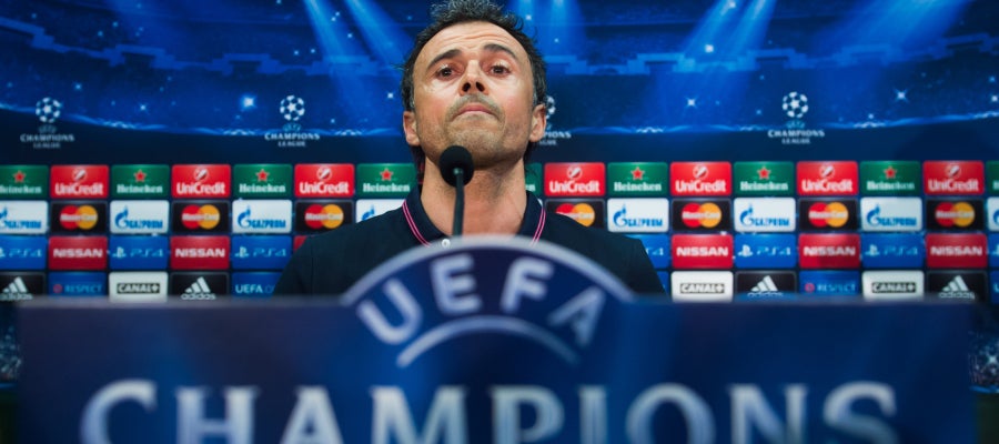Luis Enrique en rueda de prensa Luis Enrique en rueda de prensa