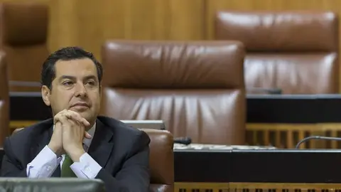 Juan Manuel Moreno Bonilla en el Parlamento andaluz Juan Manuel Moreno Bonilla en el Parlamento andaluz