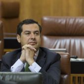 Juan Manuel Moreno Bonilla en el Parlamento andaluz