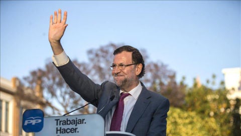 Rajoy en su intervenci&oacute;n en un acto del PP en M&aacute;laga