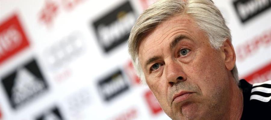Carlo Ancelotti en rueda de prensa Carlo Ancelotti en rueda de prensa