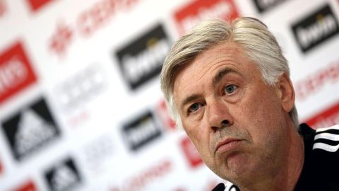 Carlo Ancelotti en rueda de prensa
