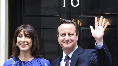 David Cameron en el 10 de Downing Street