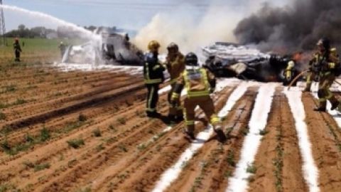 Un Airbus se estrella en Sevilla 