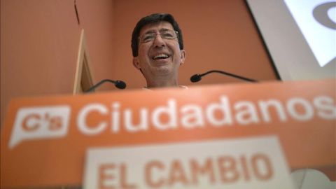 El presidente del grupo parlamentario andaluz de Ciudadanos, Juan Mar&iacute;n