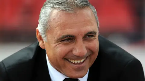 Stoichkov sonríe Stoichkov sonríe