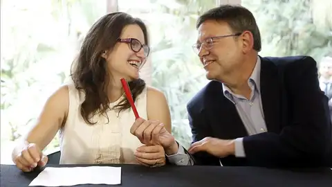 Mónica Oltra y Ximo Puig Mónica Oltra y Ximo Puig