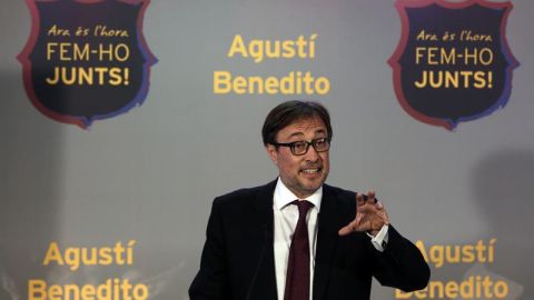 Agust&iacute; Benedito, candidato a la presidencia del Bar&ccedil;a